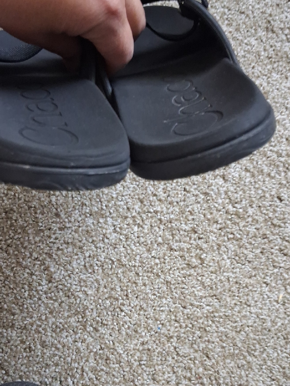 Chaco Black Slide Sandals with Adjustable Straps - Picture 7 of 8